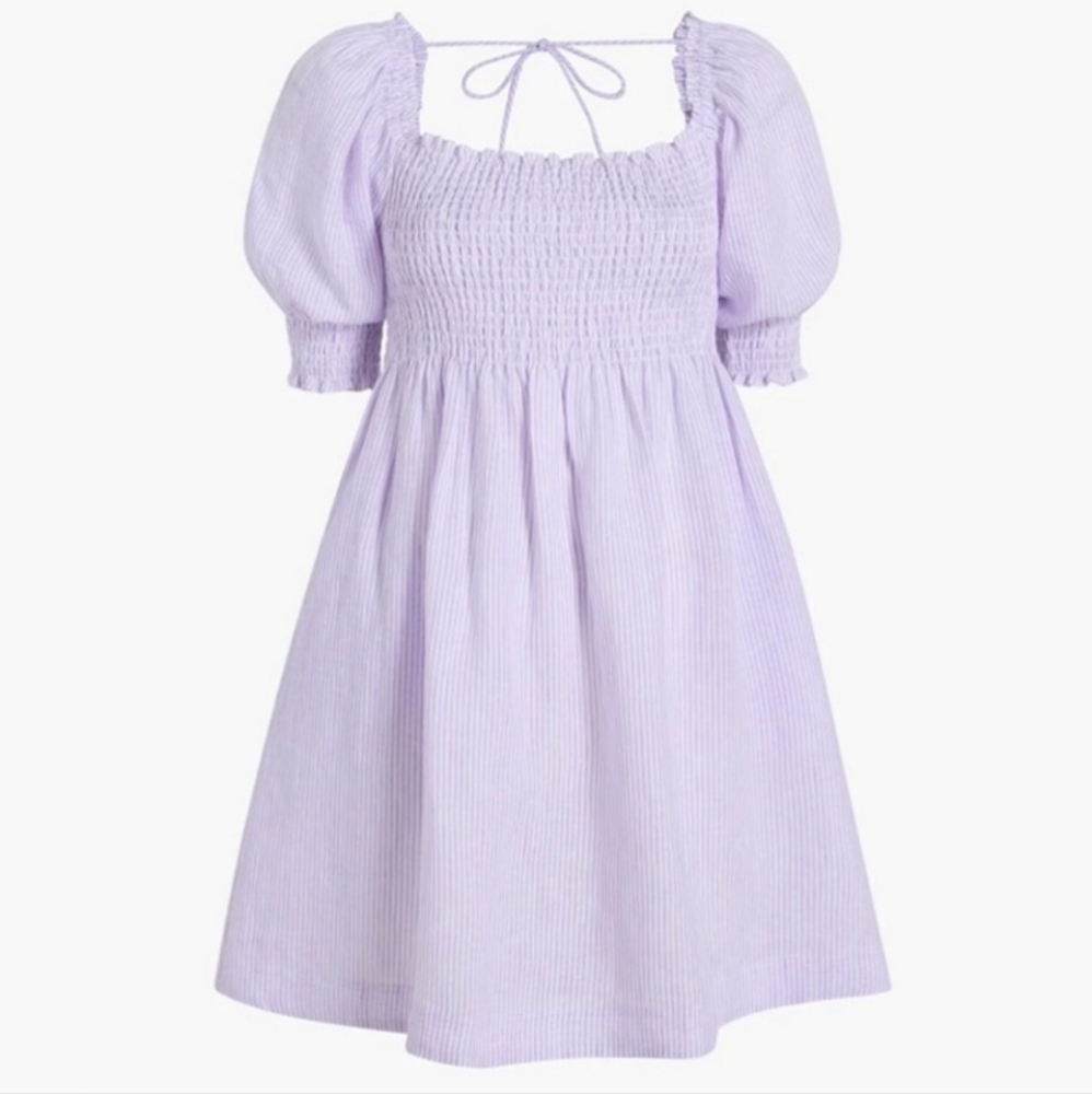 Hill House Athena Nap Dress in Lilac Stripe - NWT